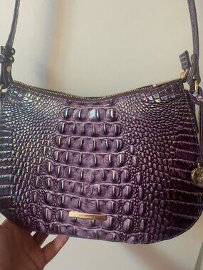 Brahmin Shayna Melbourne Passion Purple Shoulder Bag | NWT